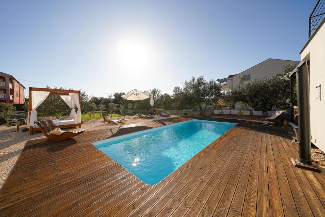 Villa Suncica With Heated Pool, Jacuzzi And Bikes Near Zadar Sukošan Екстериор снимка