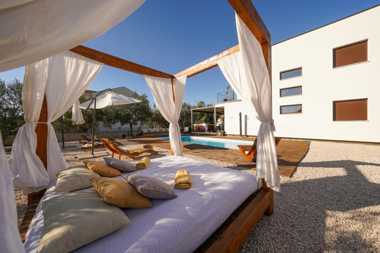 Villa Suncica With Heated Pool, Jacuzzi And Bikes Near Zadar Sukošan Екстериор снимка